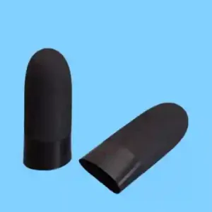 Black Anti-static Fingercots with Cut Tips